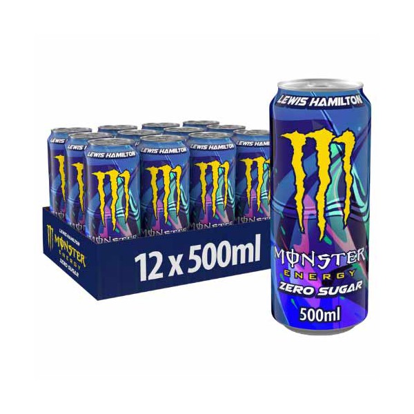 Monster Energy Lewis Hamilton Zero Sugar, pack 24pieces