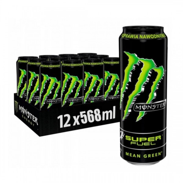 Monster Energy SuperFuel Mean Green, pack 12 pieces