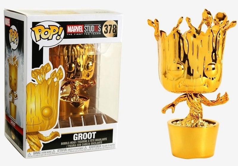 Funko Marvel 0378 Groot Gold Chrome