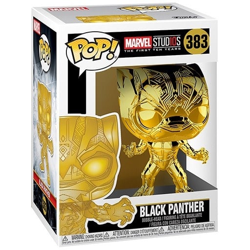 Funko Marvel 0383 Black Panther Gold Chrome Marvel Studios The First Ten Years