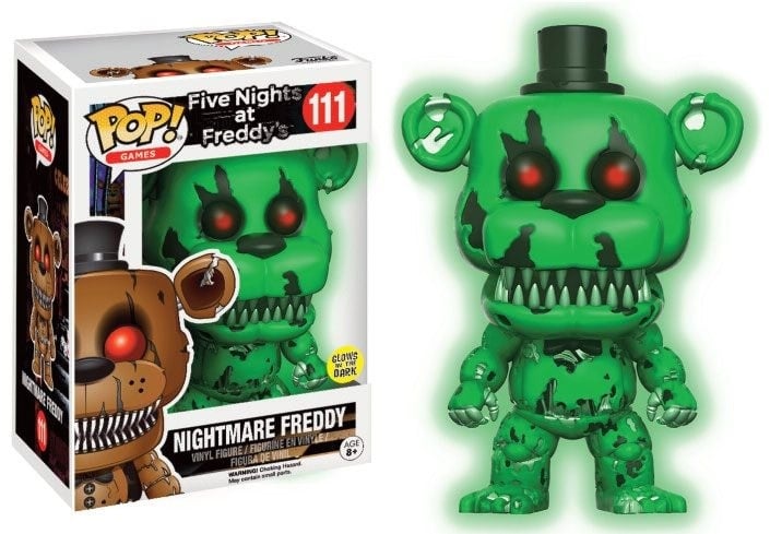 Funko Games 0111 Nightmare Freddy GITD Glow in the Dark FNAF Five Nights at Freddy's