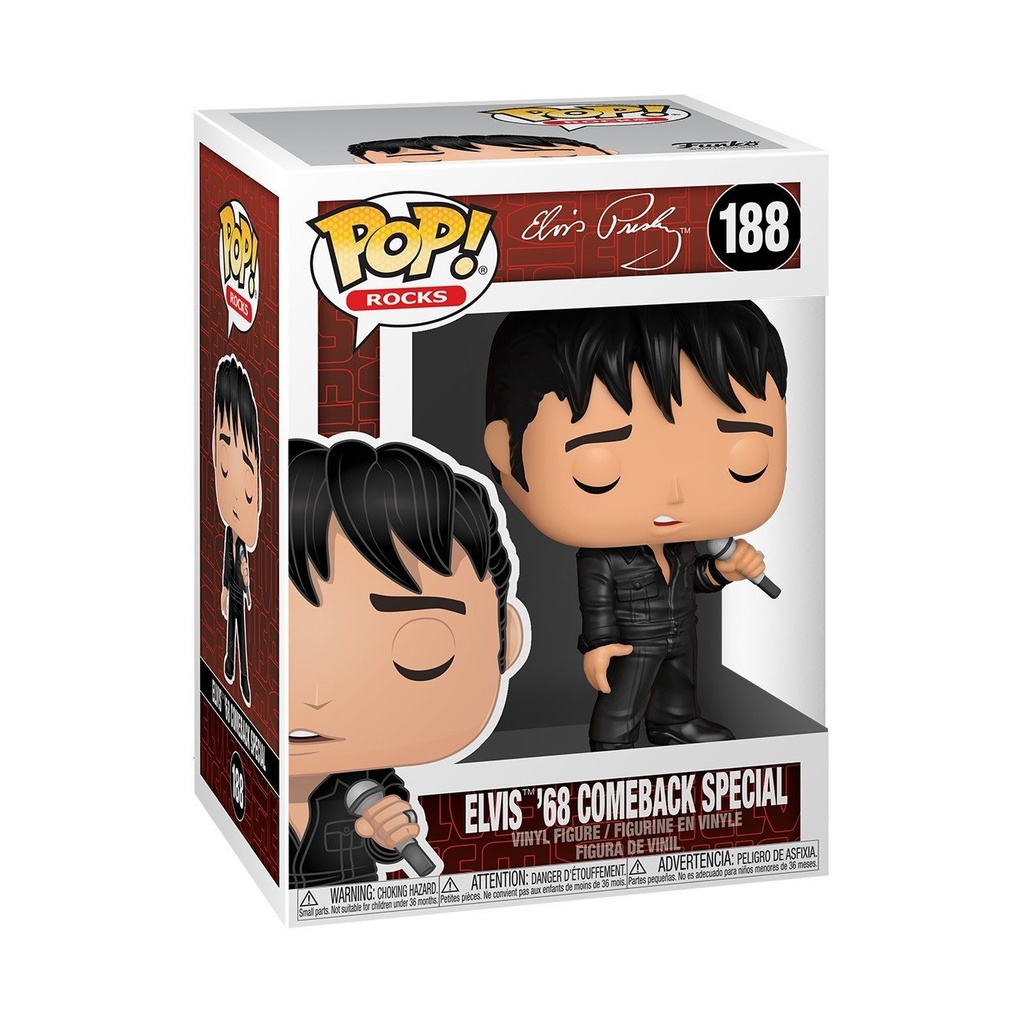 Funko Rocks 188 Elvis Preley '68 Comeback Special