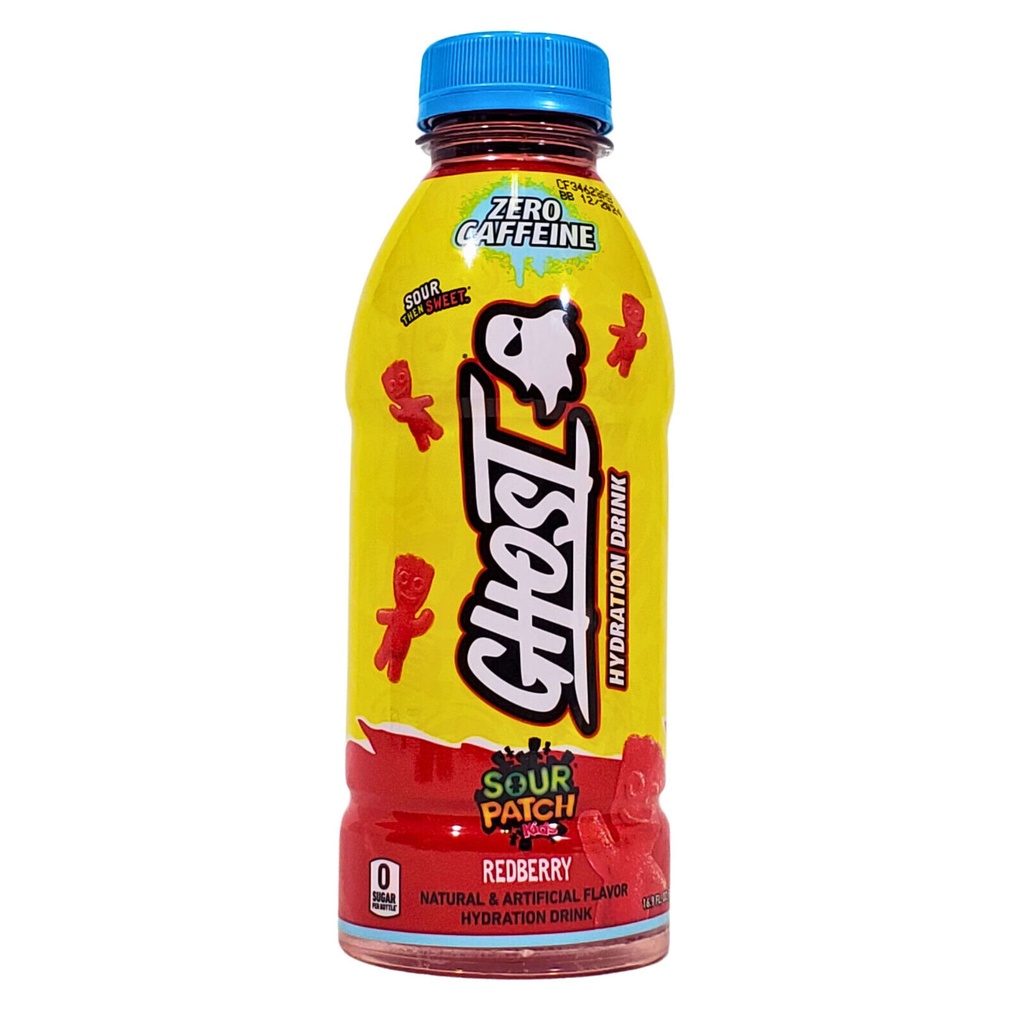 Ghost Hydration Redberry, Sour Patch Kids, Zero Caffeine