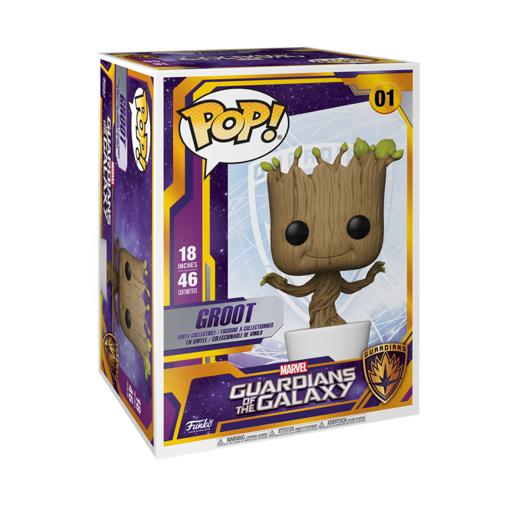 Funko Marvel 0001 Dancing Groot Guardians of the Galaxy, 18 inch