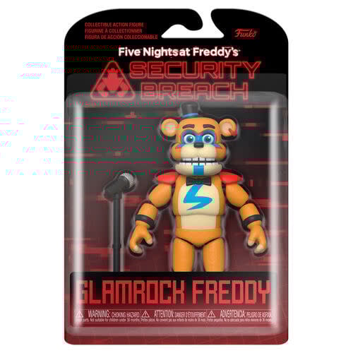 Funko Action Figure Glamrock Security Breach FNAF Freddy Five Nights at Freddy's
