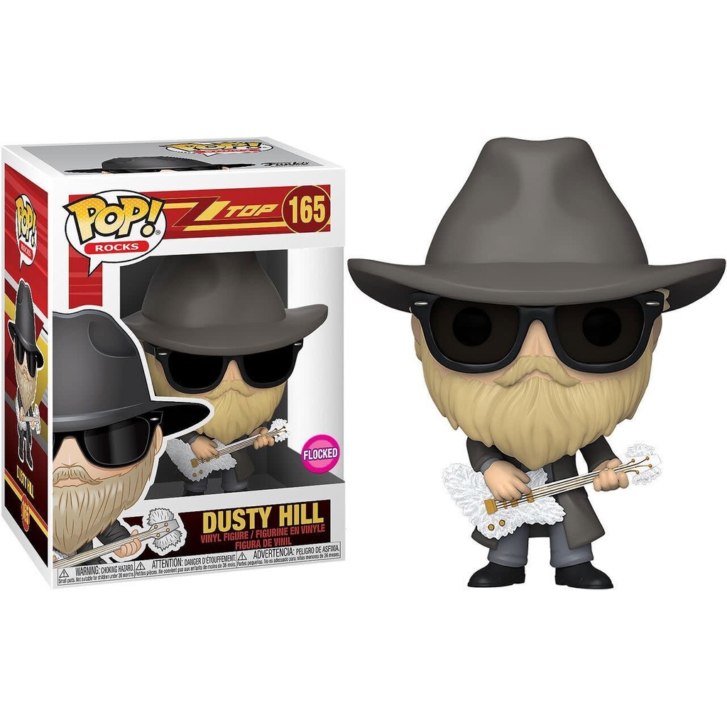 Funko Rocks 165 Dusty Hill ZZ TOP Flocked Music