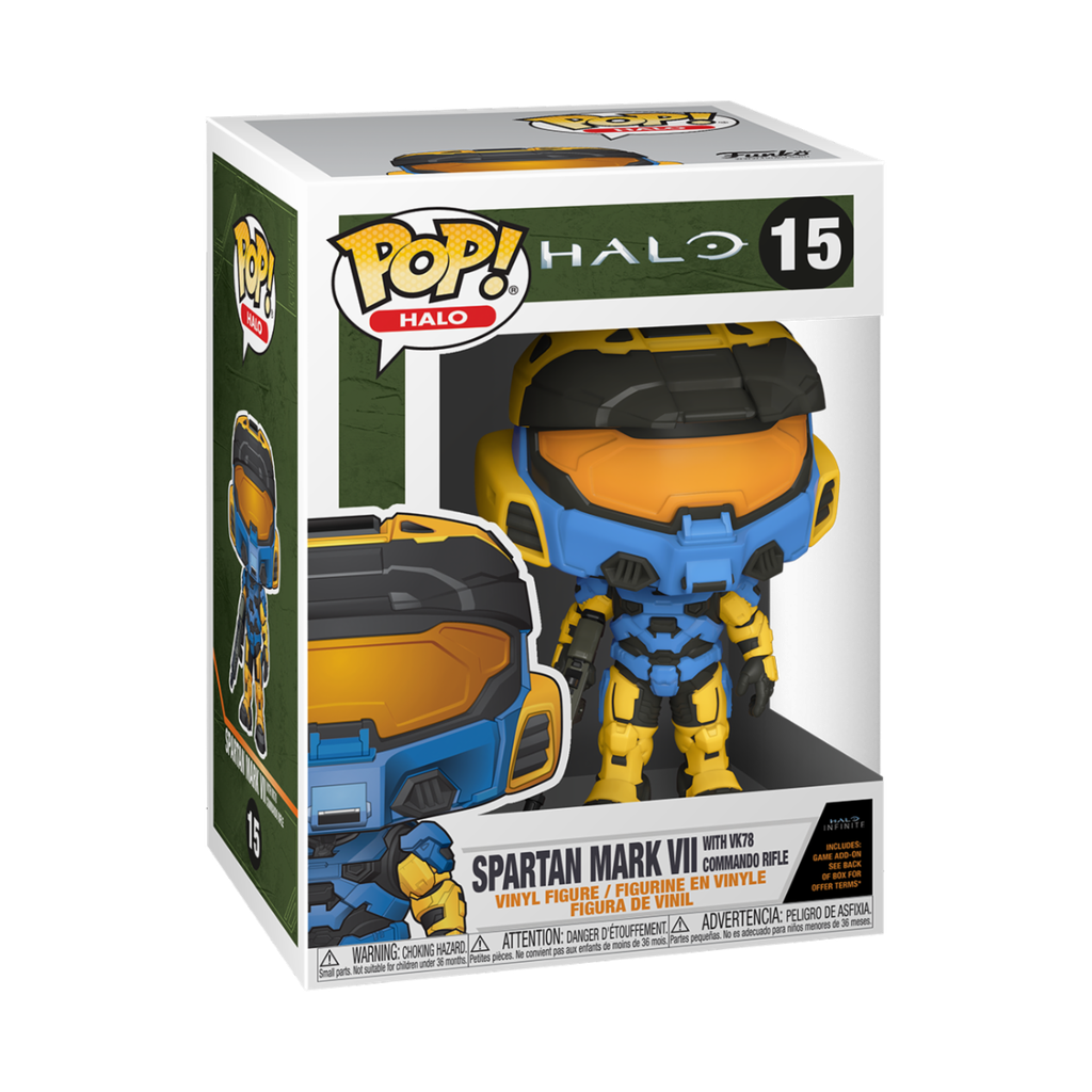 Funko Halo 15 Spartan Mark VII with VK78 Commando Rifle HALO