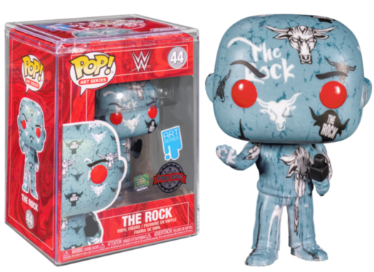 Funko Art Series 44 The Rock WWE + Hard Stack Protector Special Edition