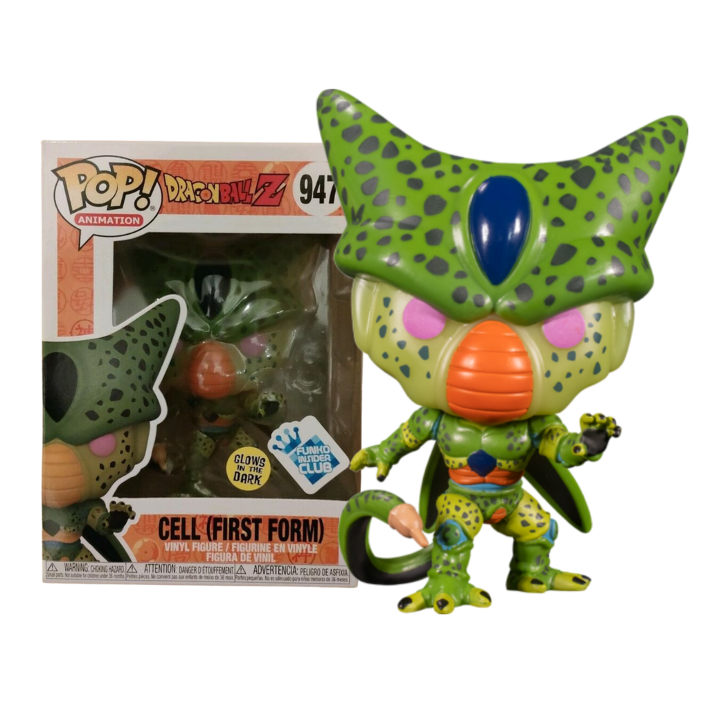 Funko Animation 0947 Cell First Form Dragonball Z DBZ GITD Glow in the Dark Funko Insider Club Exclusive
