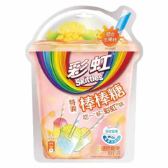 Skittles Asia LolliPop Fruit Flavor, pack 8pieces