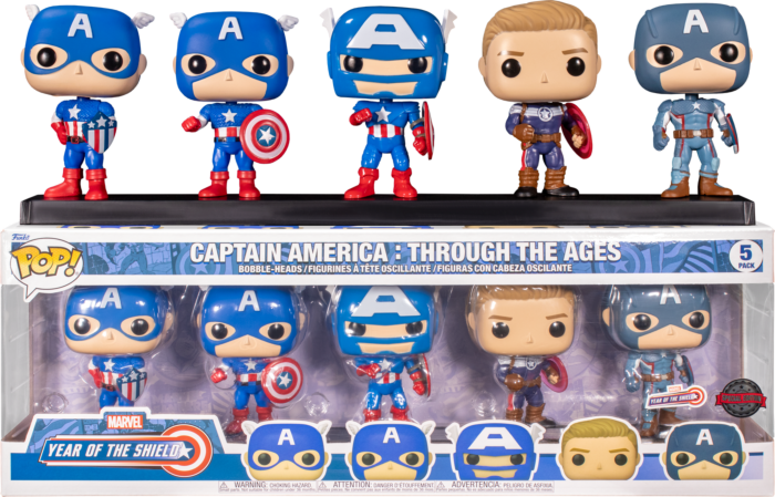 Funko Marvel 5-pack Captain America: Through the Ages Year of the Shield