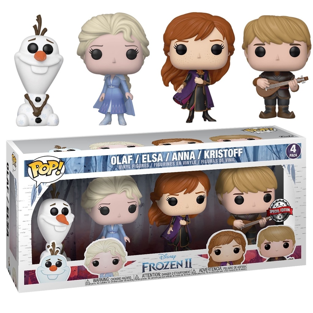 Funko Disney 4-pack Olaf/Elsa/Anna/ Kristoff Special Edition Frozen II