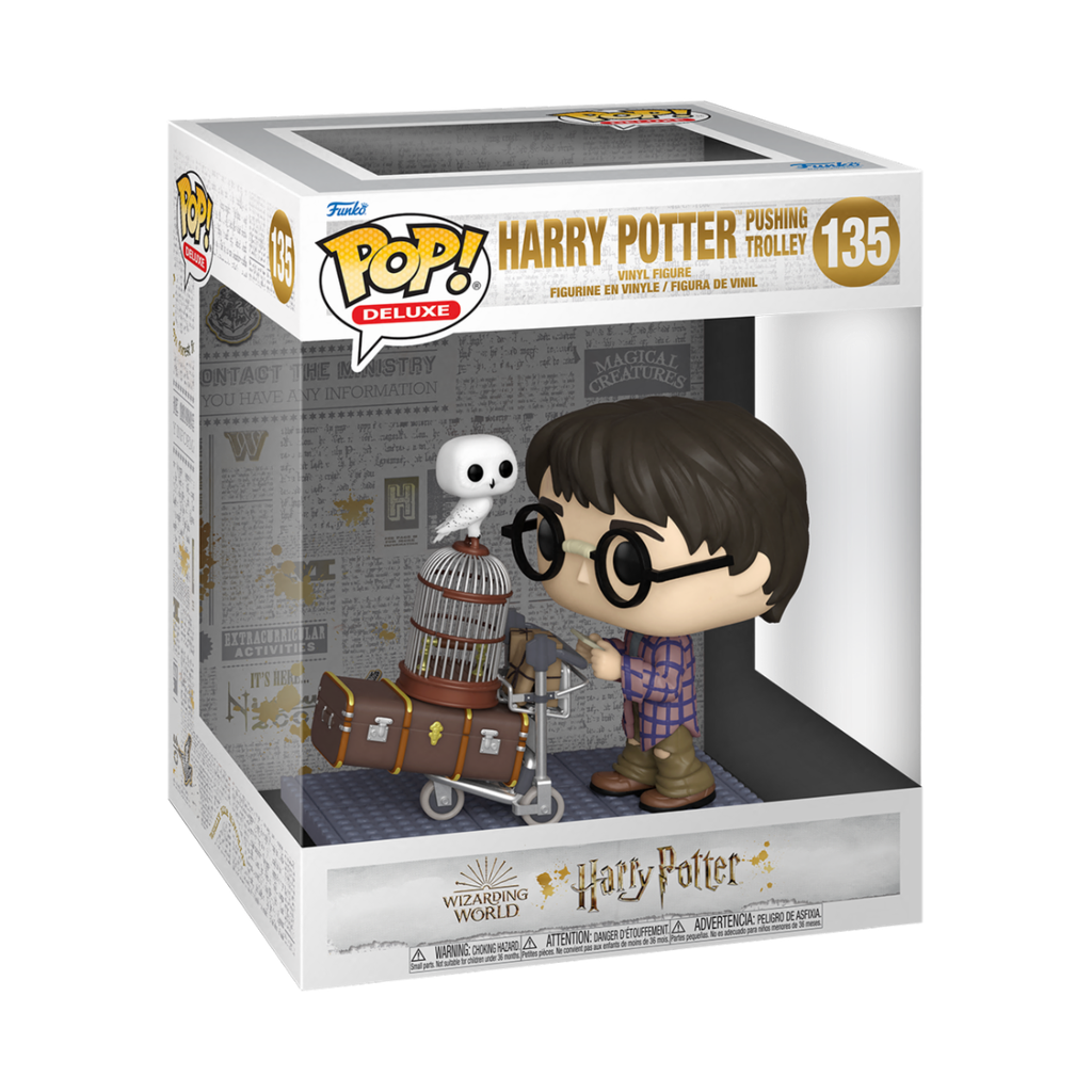 Funko Harry Potter 135 Harry Potter Pushing Trolley HP Wizarding World Deluxe