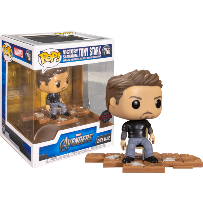 Funko Marvel 0756 Tony Stark Victory Shawarma Special Edition Avengers Deluxe