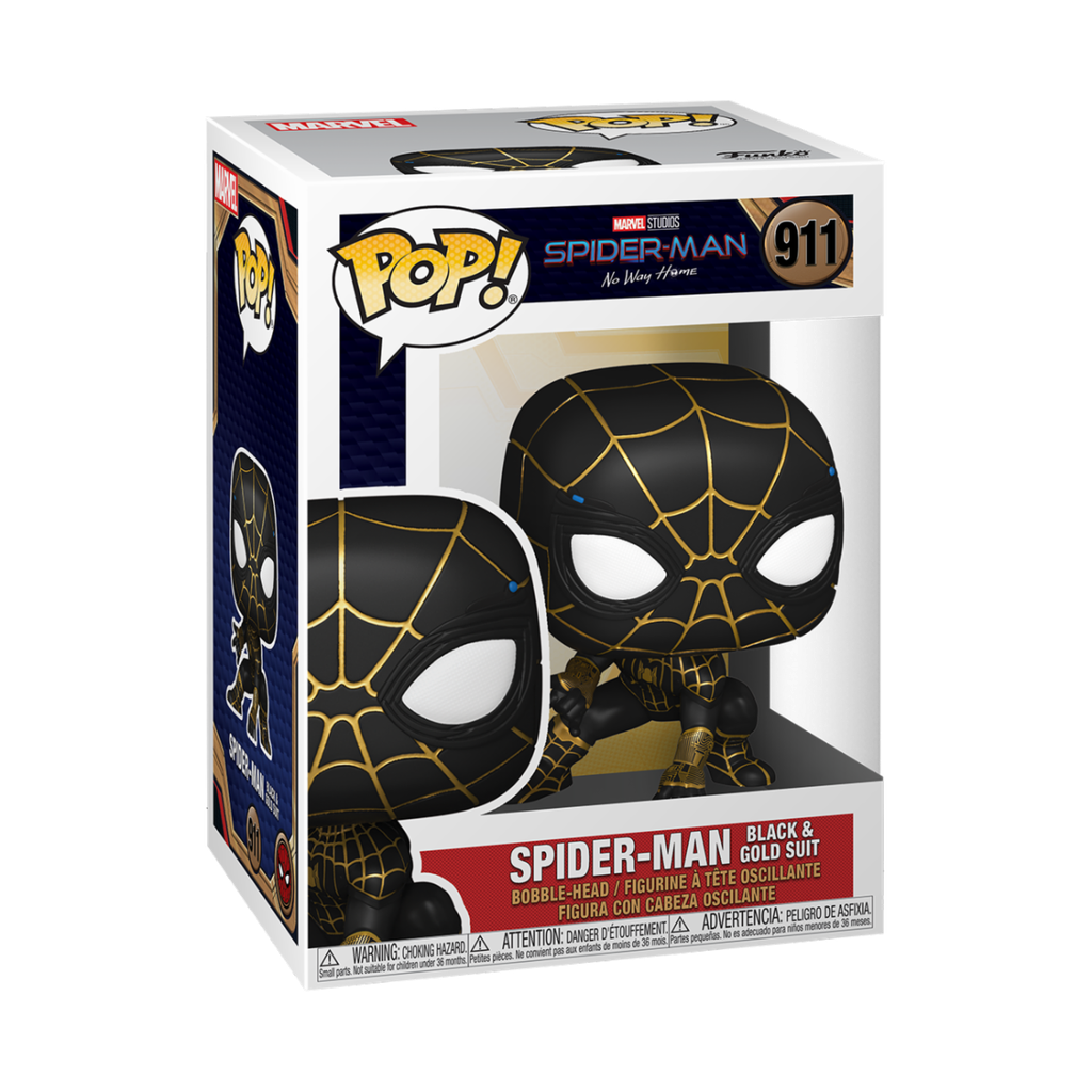 Funko Marvel 0911 Spider-Man Black & Gold Suit Spider-Man No Way Home