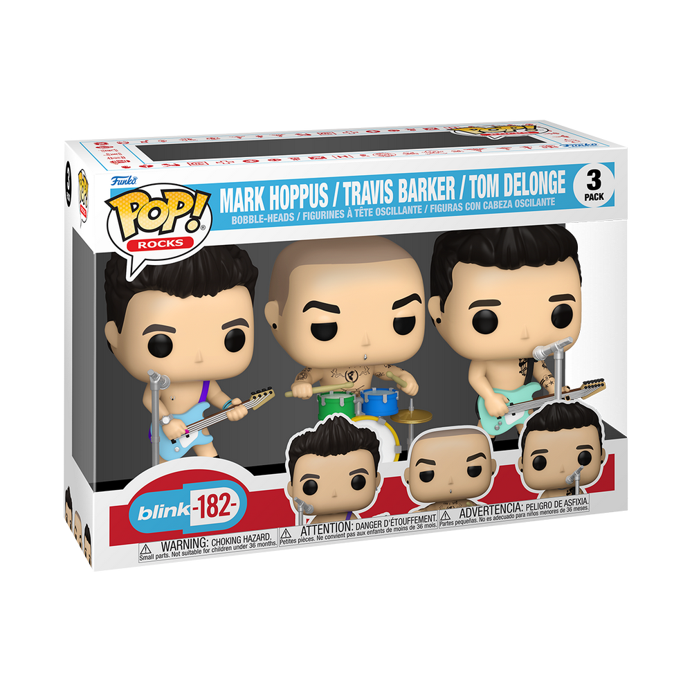 Funko Rocks 3-pack Blink-182 Mark Hoppus / Travis Barker / Tom Delonge 3PK Music