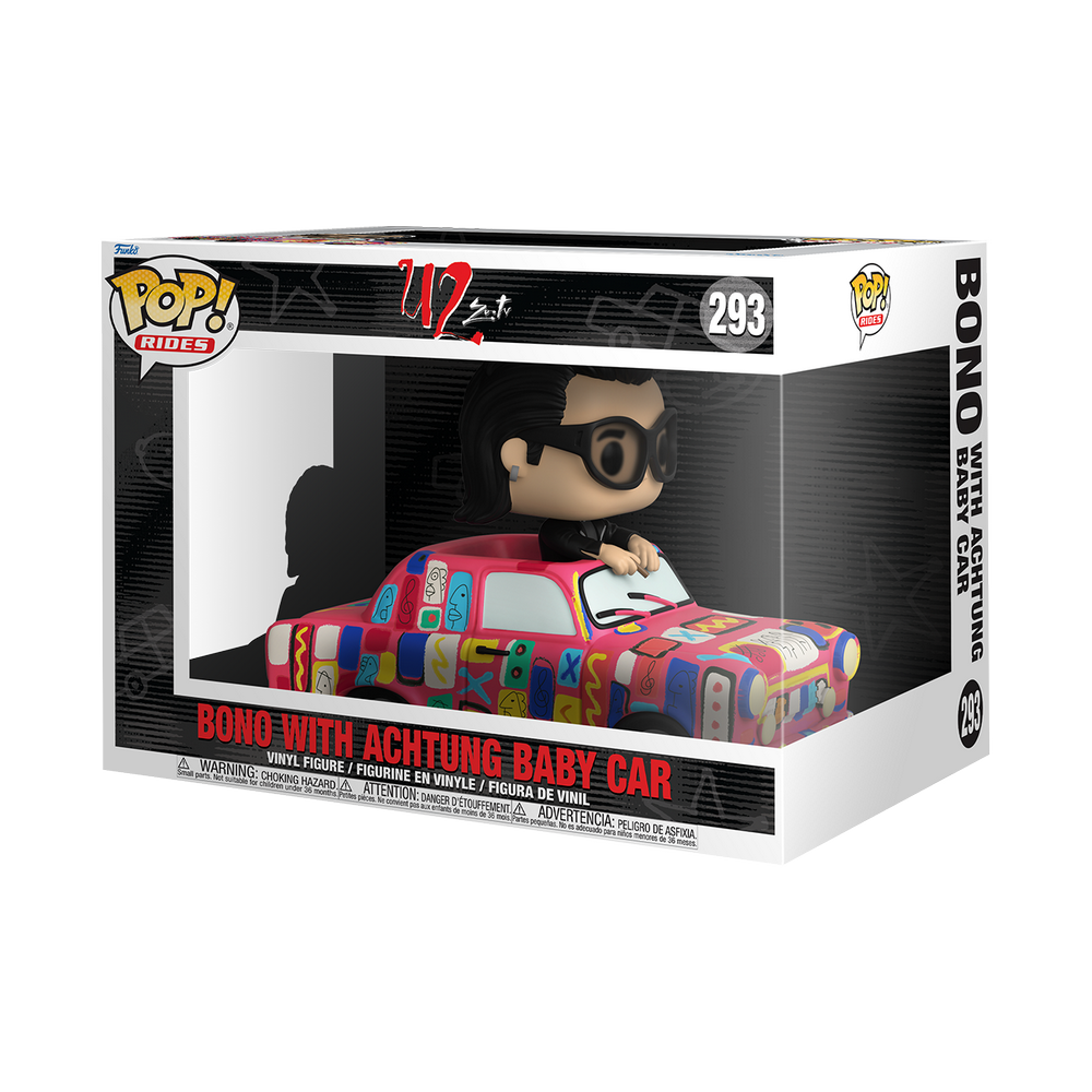 Funko Rocks 293 Bono with Achtung Baby Car U2 ZooTV Rides