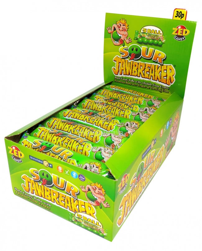 Candy Zed Jawbreakers Sour 5-strip