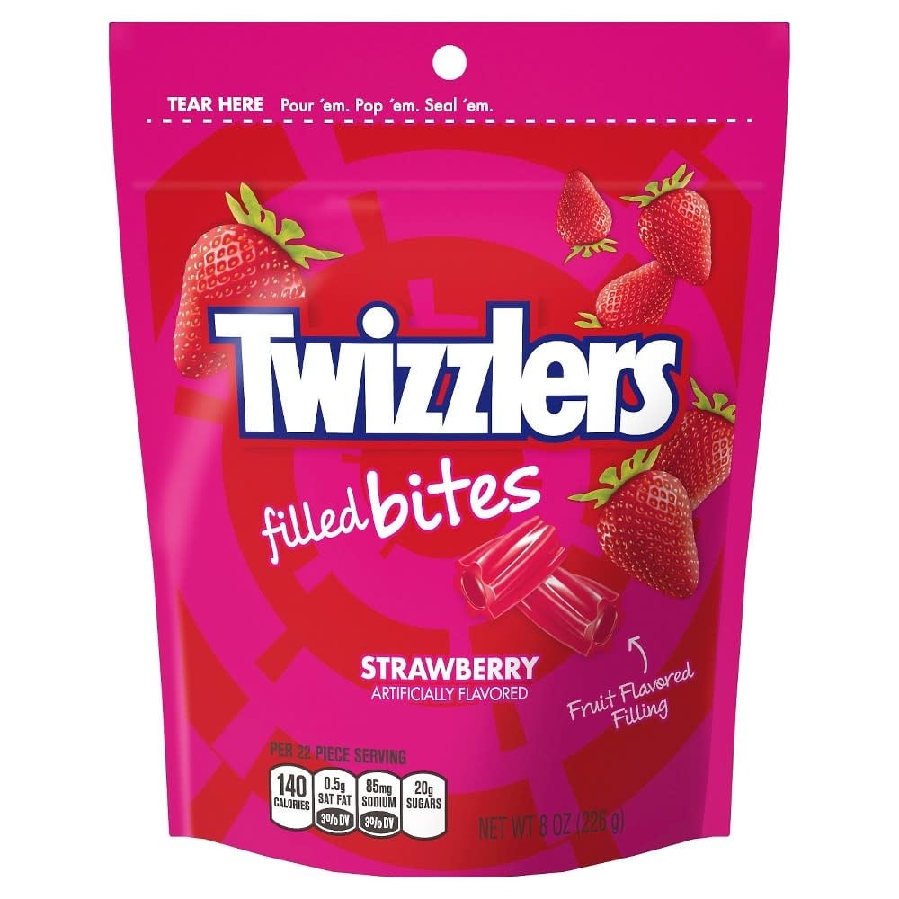 Candy Twizzlers Filled Bites Strawberry 226gr