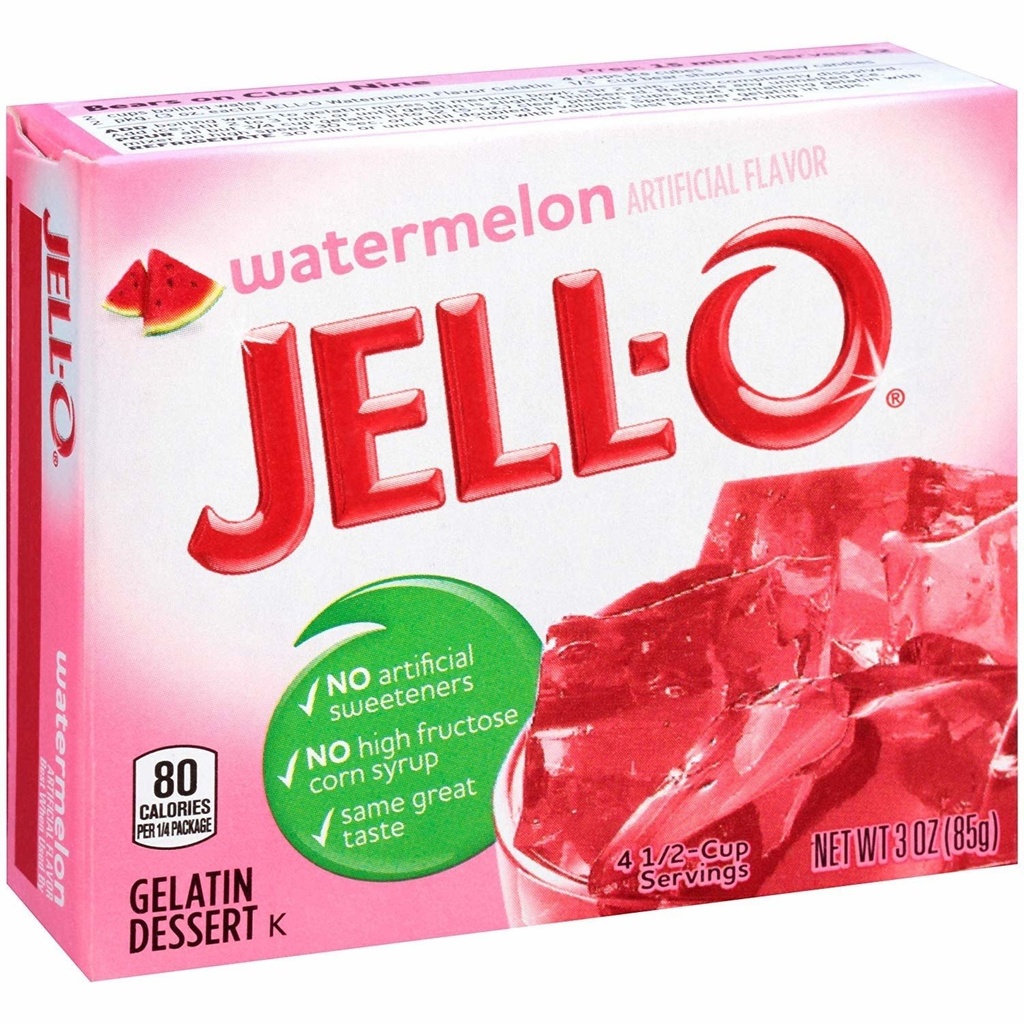Pudding Jell-O Watermelon