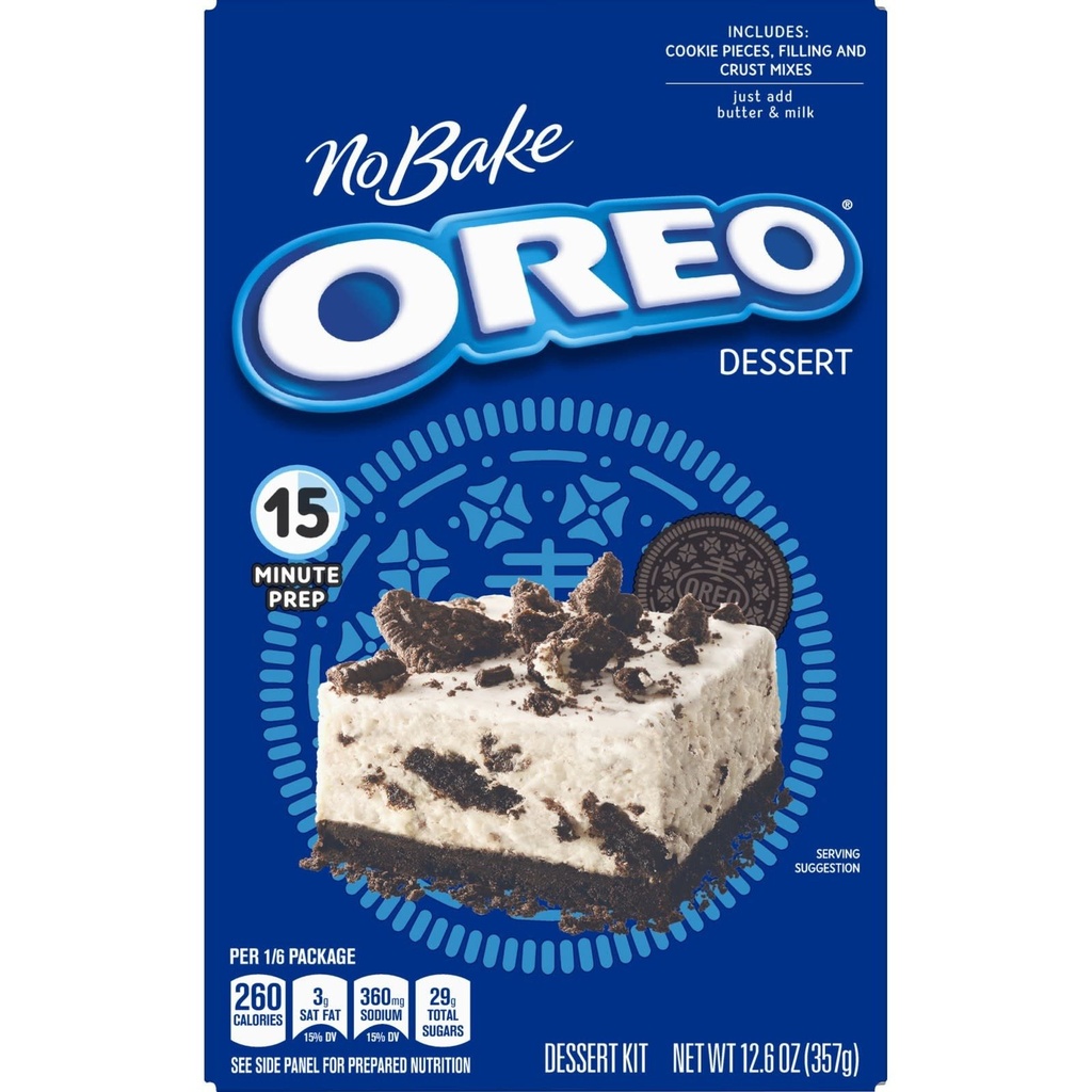 Pudding Jell-O No bake Oreo dessert mix 357 gr