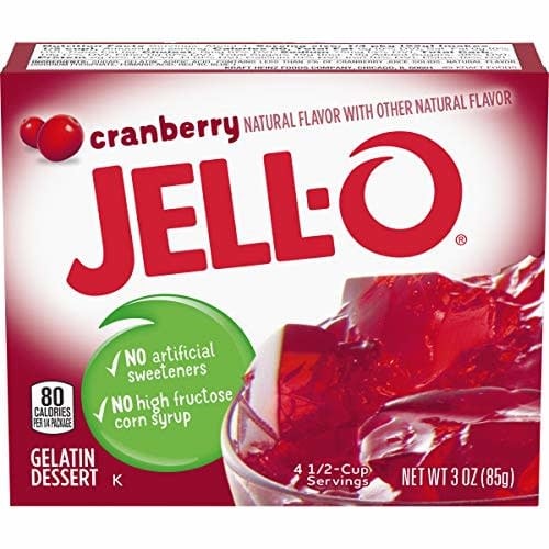 Pudding Jell-O Cranberry