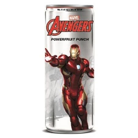 Drink Avengers Powerfruit Punch Iron Man Soda