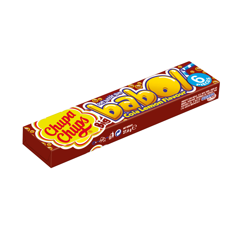 Candy Chupa Chups Big Babol Cola Lemon 27,6gr