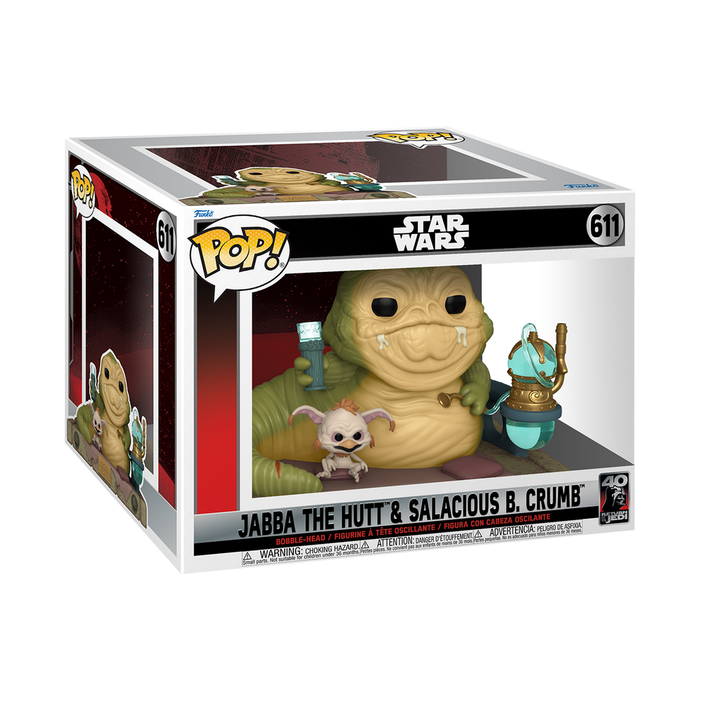 Funko Star Wars 0611 Jabba the Hutt & Salacious B. Crumb Return of the Jedi 40th Anniversary