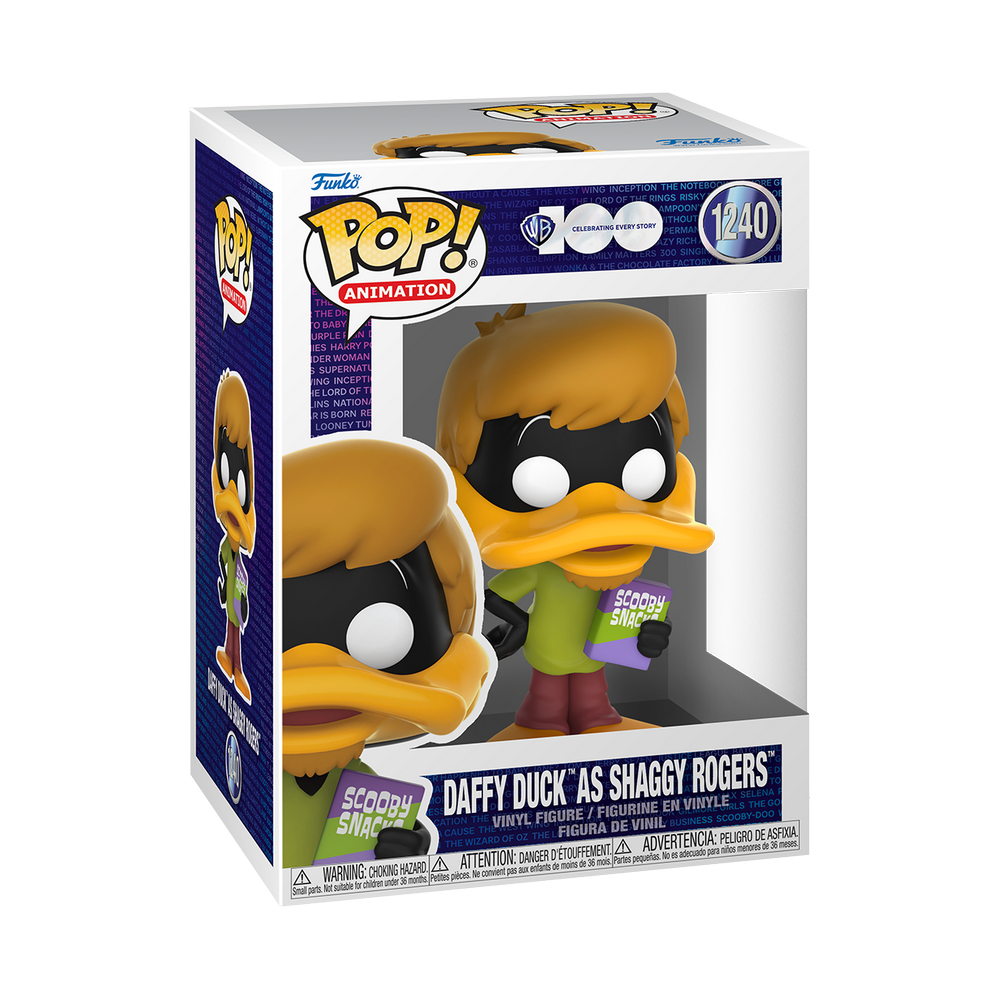 Funko Animation 1240 Daffy Duck as Shaggy Rogers WB Warner Bros 100th Looney Tunes & Scooby Doo Mash-Ups