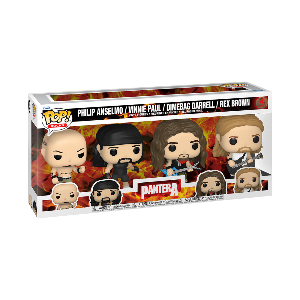 Funko Rocks 4pack Pantera Philip Anselmo/Vinnie Paul/Dimebag Darrell/Rex Brown