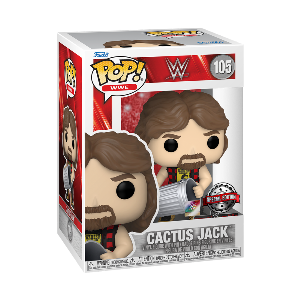 Funko WWE 105 Cactus Jack with Trash Can Special Edition World Wrestling Entertainment