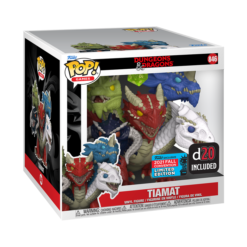Funko Games 0846 Tiamat D&D Dungeons and Dragons d20 Included 2021 Fall Convention Limited Edition