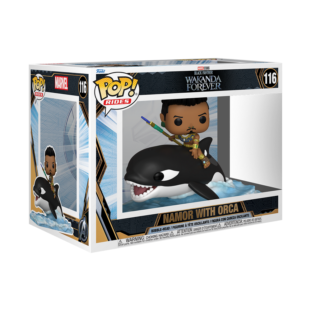 Funko Marvel 116 Namor with Orca Black Panther Wakanda Forever