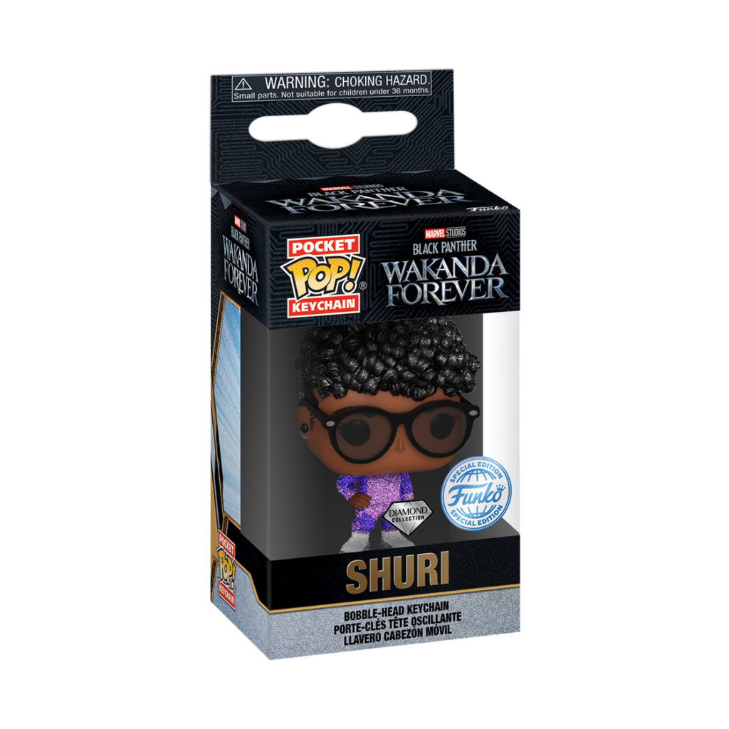 Funko Keychain Marvel Shuri Diamond Collection Funko Special Edition Black Panther Wakanda Forever