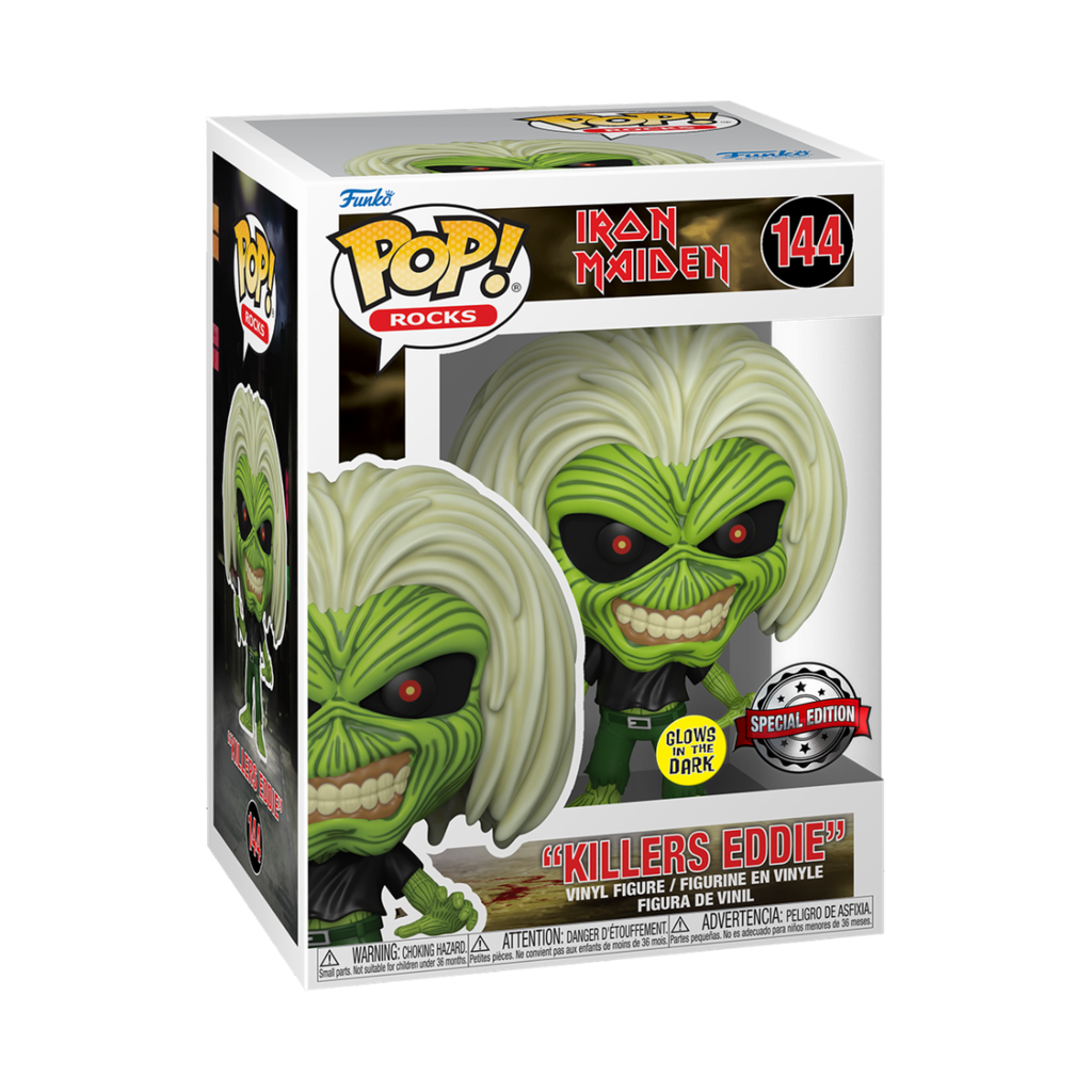 Funko Rocks 144 Killers Eddie GitD Glow in the Dark Special Edition Iron Maiden