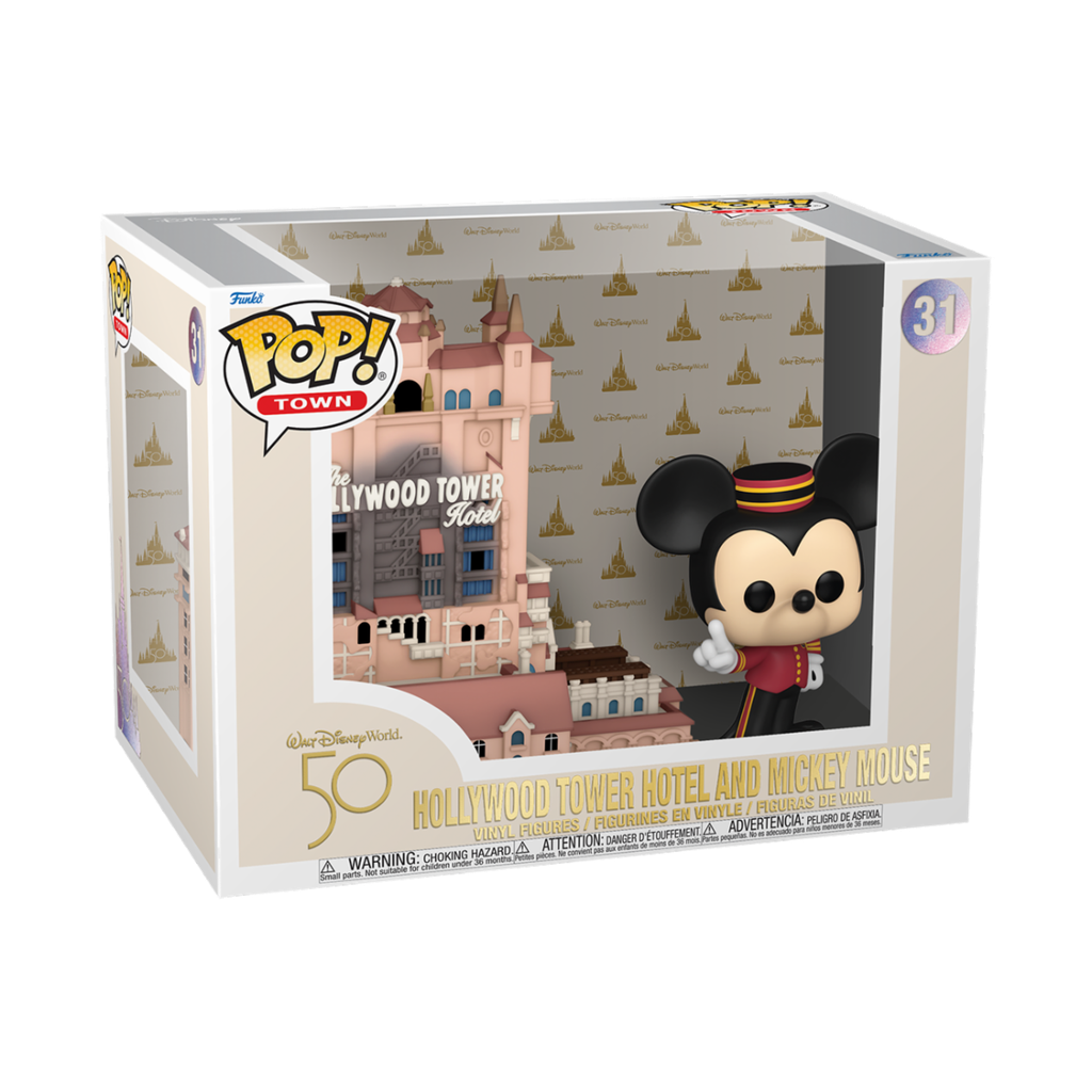 Funko Disney Town 31 Hollywood Tower Hotel and Mickey Mouse 50th Anniversary
