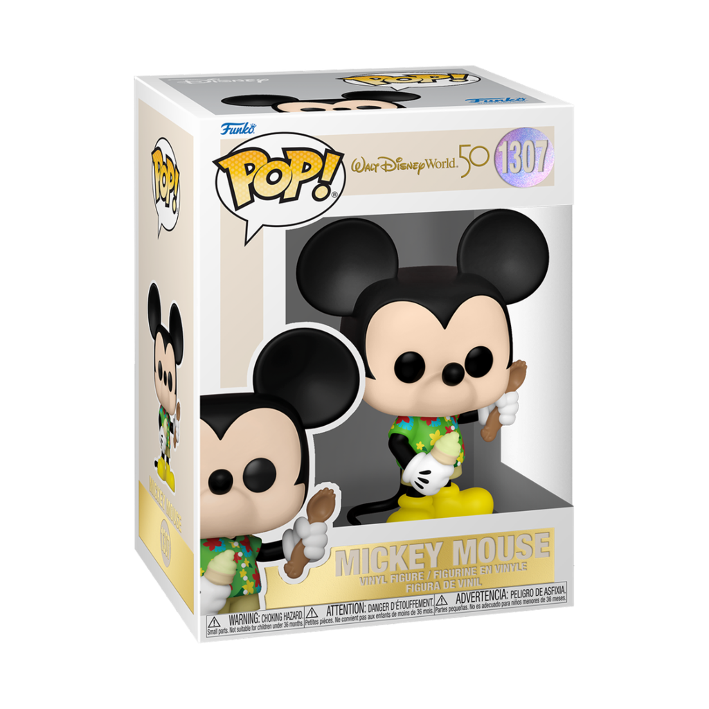 Funko Disney 1307 Mickey Mouse Aloha Mickey Walt Disney World 50th Anniversary