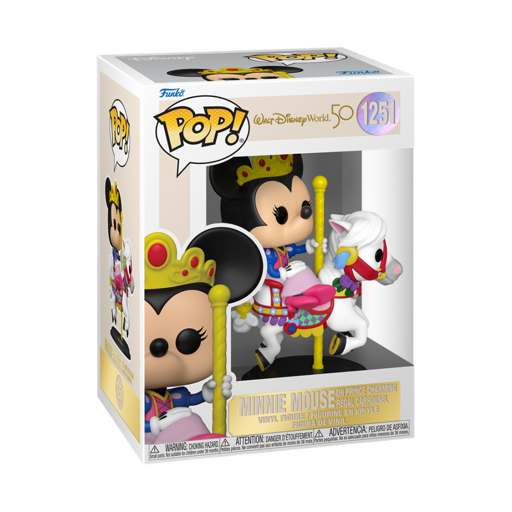 Funko Disney 1251 Minnie Mouse on Prince Charming Regal Carrousel Walt Disney World 50th Anniversary