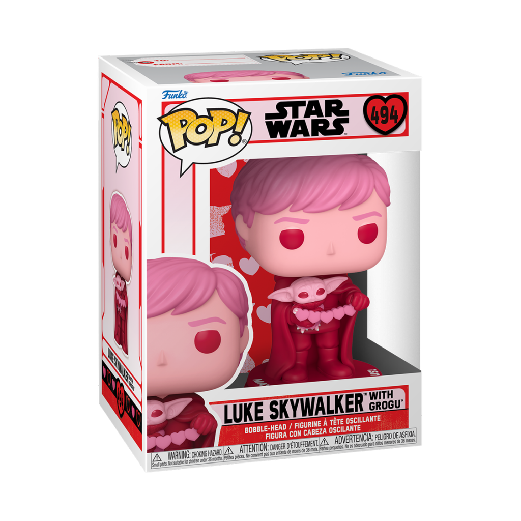 Funko Star Wars 0494 Luke Skywalker with Grogu Valentines