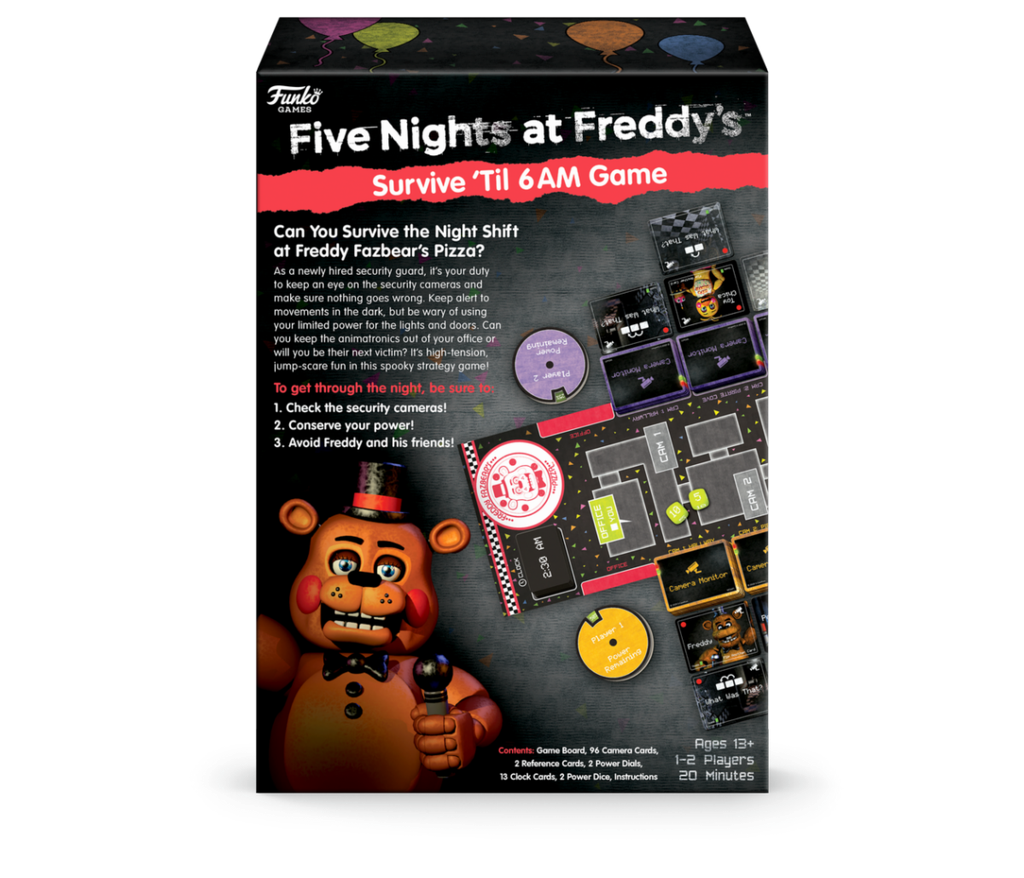 Funko Games FNAF Five Nights at Freddy's Survive 'Til 6AM