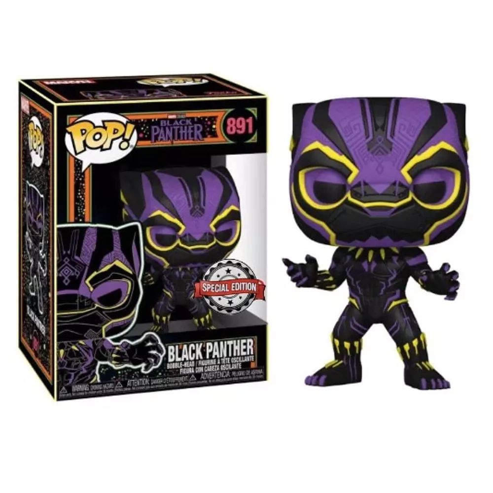 Funko Marvel 0891 Black Panther BlackLight Special Edition