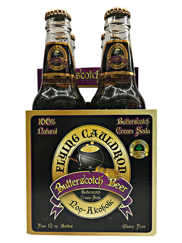 Drink Harry Potter Flying Cauldron 4pack Butterscotch Beer Soda No Alcohol
