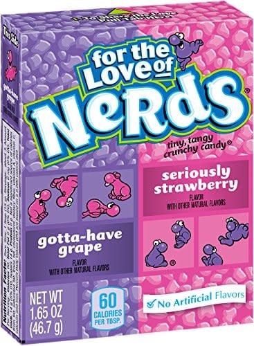 Candy Nerds Strawberry & Grape 46gr