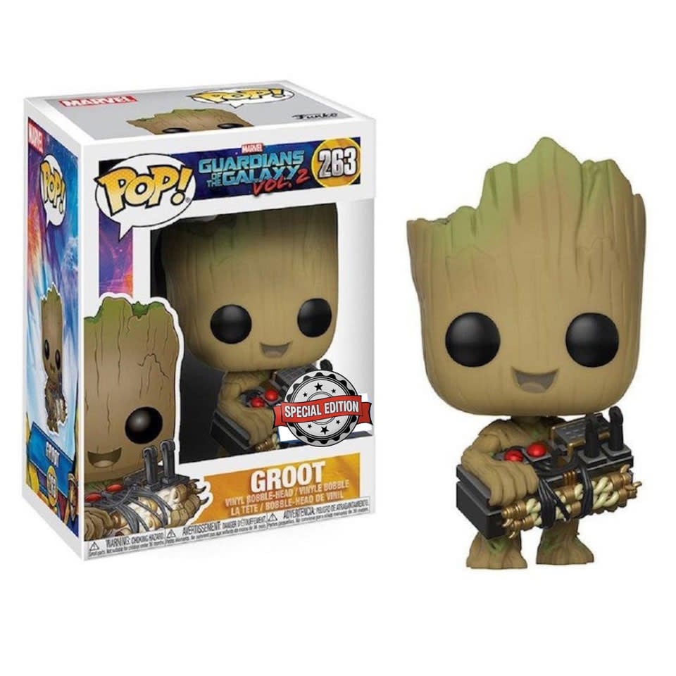 Funko Marvel 0263 Groot with Bomb Special Edition Guardians of the Galaxy Vol. 2