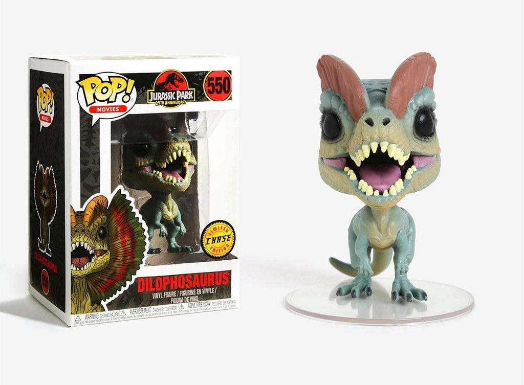 Funko Movies 0550 Dilophosaurus Chase Limited Edition Jurassic Park 25th Anniversary