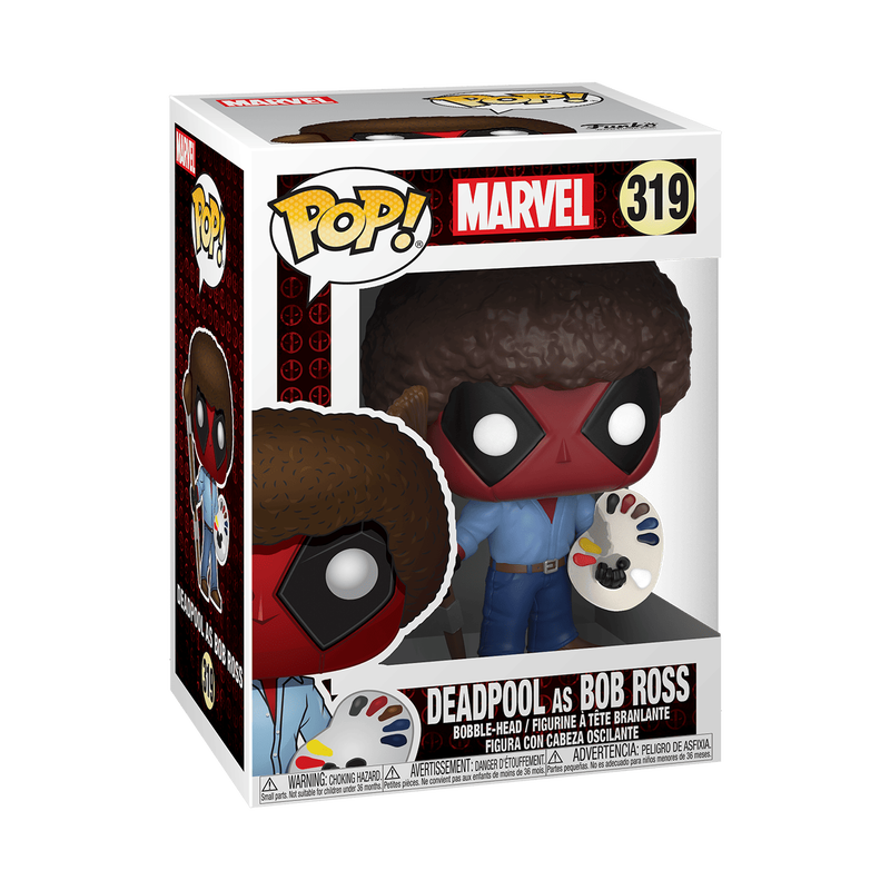 Funko Marvel 0319 Deadpool as Bob Ross