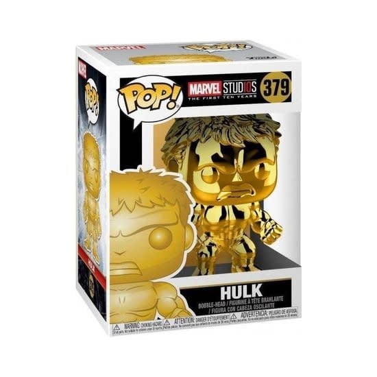 Funko Marvel 0379 Hulk Chrome Gold Marvel Studios The First Ten Years