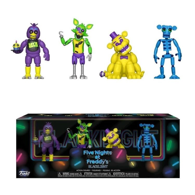 Funko Games 4pack FNAF Five Nights at Freddy's Blacklight Pack 2