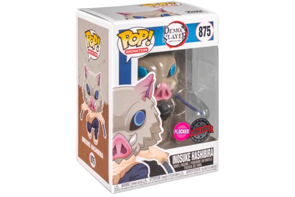 Funko Animation 0875 Inosuke Hashibira Flocked Special Edition Demon Slayer